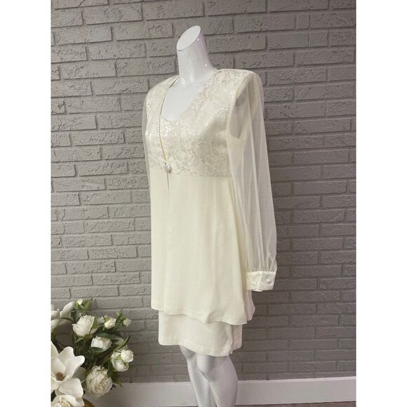 J.R. Nites by Caliendo Tank Dress with Jacket 2 Pcs Set Size 6 - Picture 6 of 13